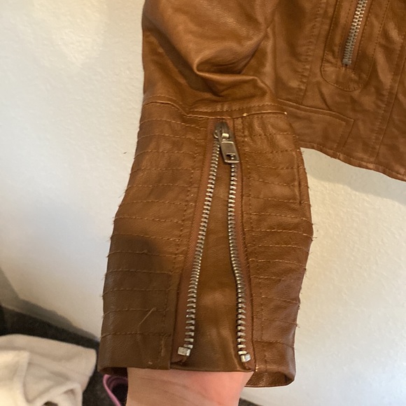 Garage traditional brown leather jacket - Picture 9 of 9